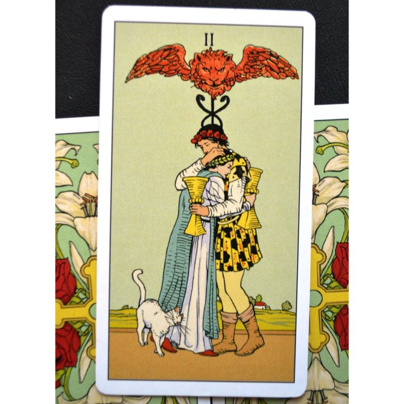 Двойка кубков Райдер Уэйт