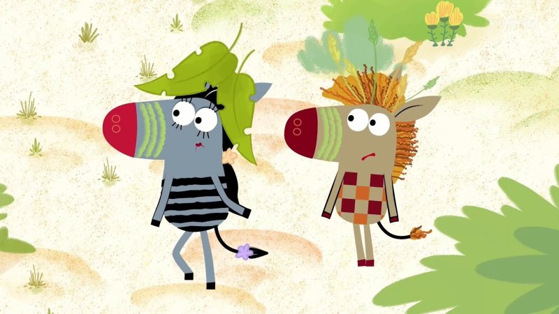 Зебра в клеточку персонажи