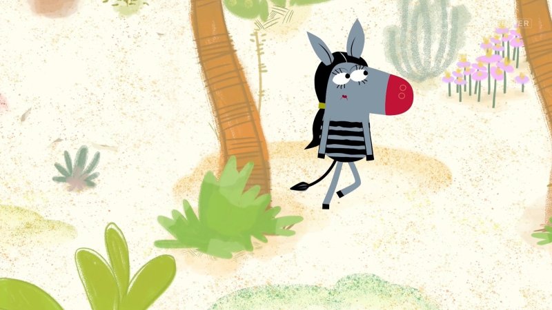 Герои мультика Зебра в клеточку