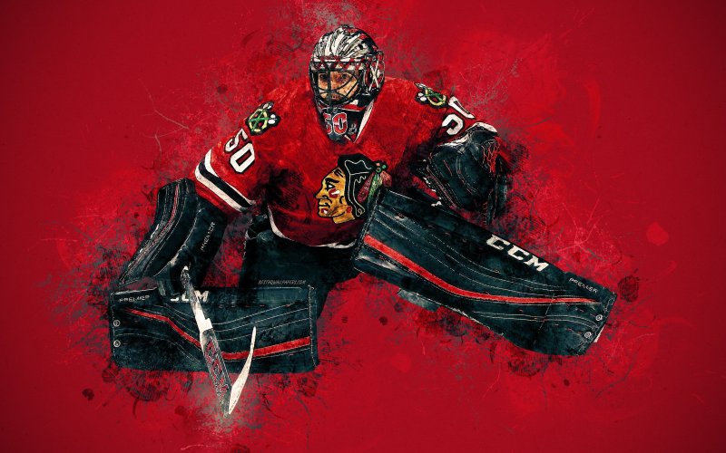 Хоккейный вратарь арт