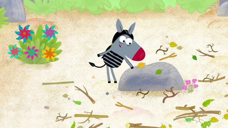 Зебра поля из мультика