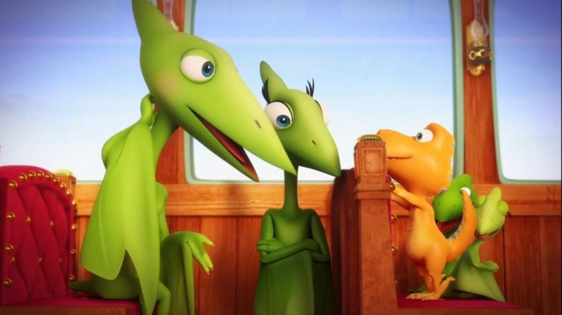 Поезд динозавров Ларамидия