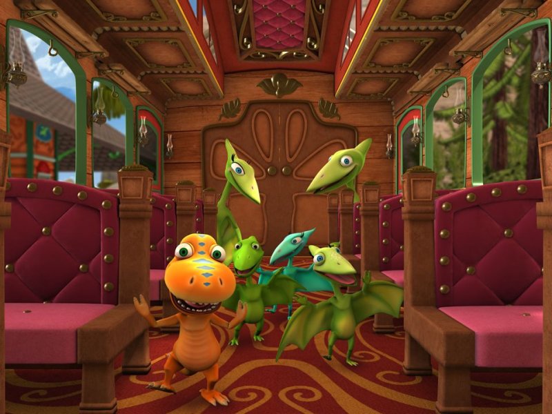 Поезд динозавров Карусель