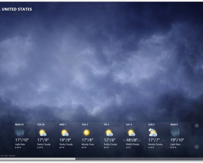 Прогноз погоды заставка