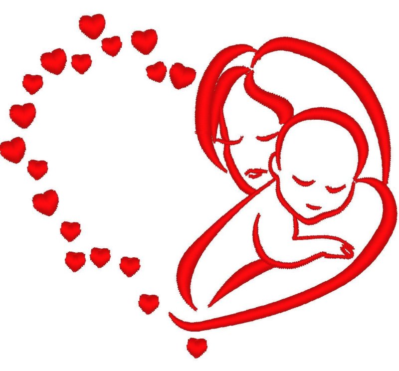 Сердечки ко Дню матери