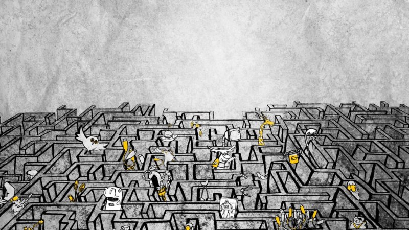 Обои на рабочий стол Лабиринт