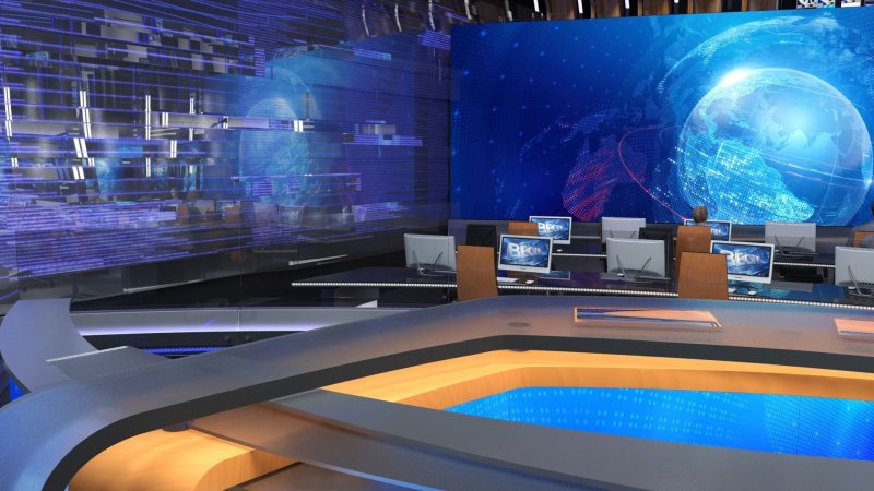 Фон студии новостей 1 канала