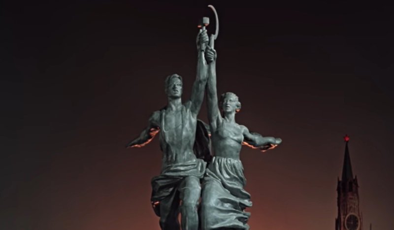 Мосфильм статуя рабочий и колхозница