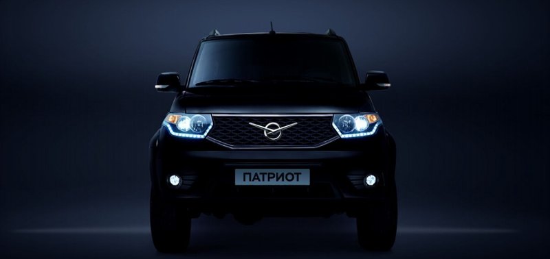 Машины УАЗ Патриот чёрный 2021