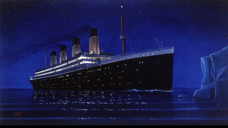 Титаник и Айсберг арт