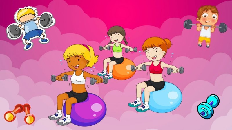 Занятие спортом рисунок для детей