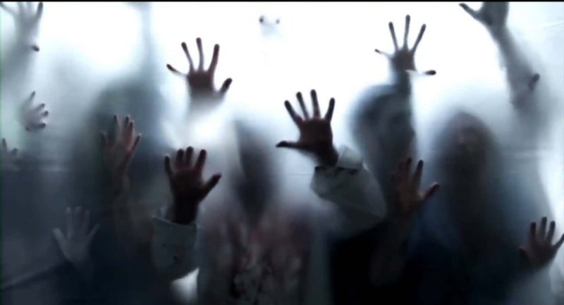 Зомби за стеклом на рабочий стол