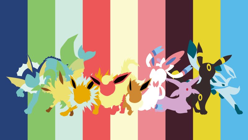 Покемон Эволюция иви фон