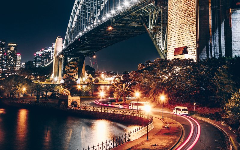 Обои на рабочий стол 1920х1080 ночной город