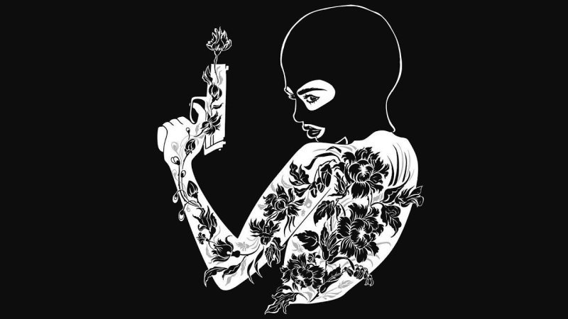 Рисунки на черном фоне