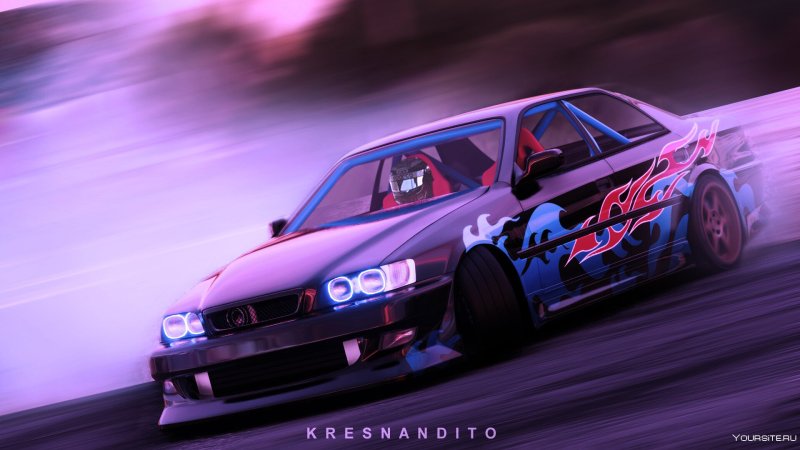 Toyota Mark 2 дрифт