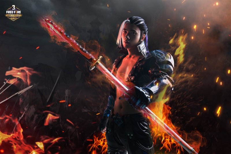 Зомби Самурай фри фаер арт