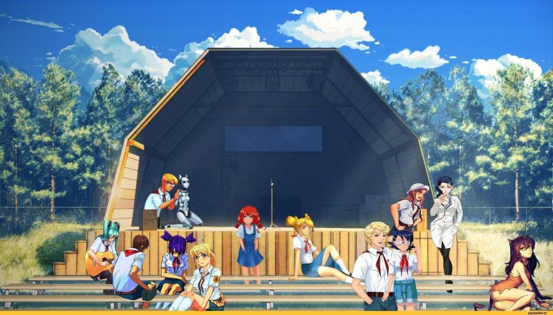 Лагерь Совенок Бесконечное лето фоны