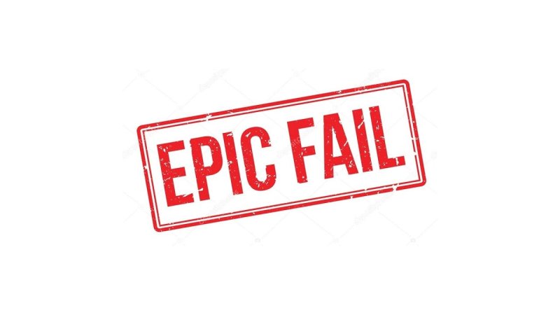 Надпись неудачные дубли