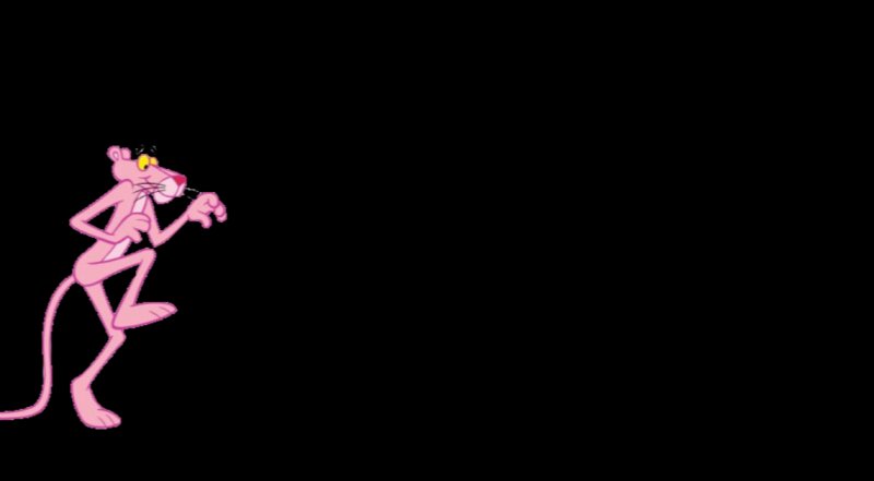 Розовая Венера на черном фоне