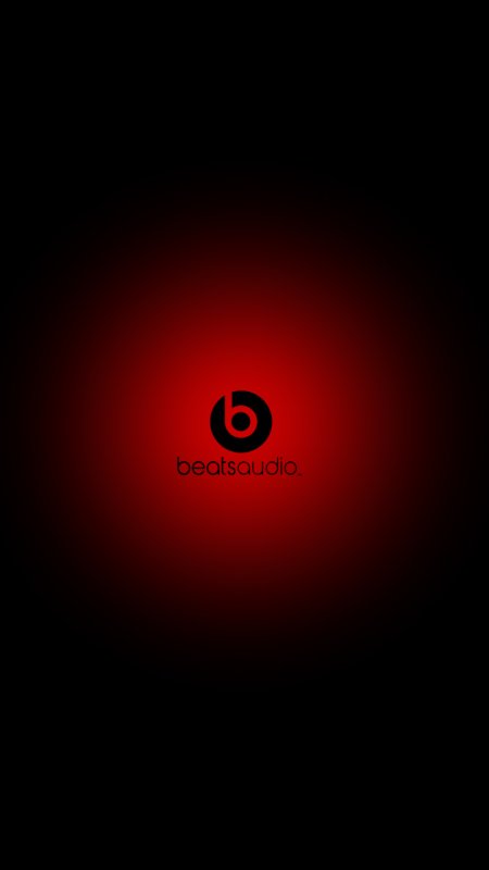 Красный логотип на черном фоне