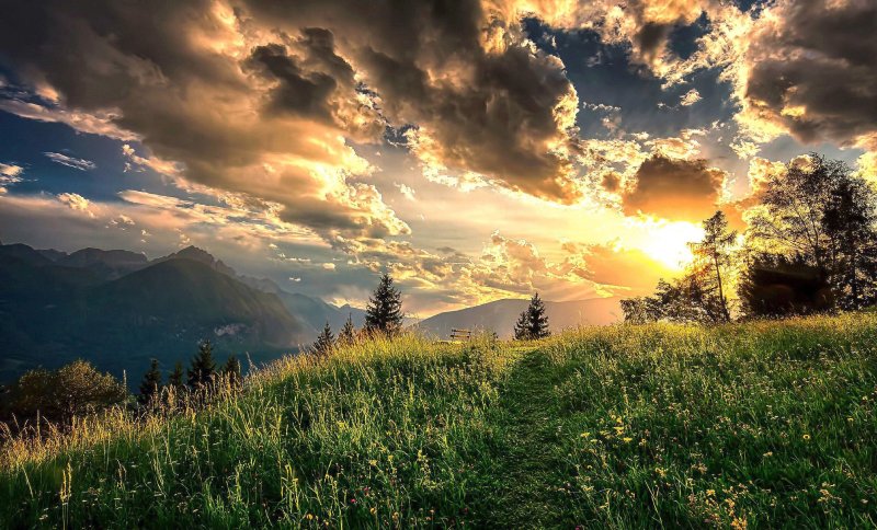 Красивый рассвет