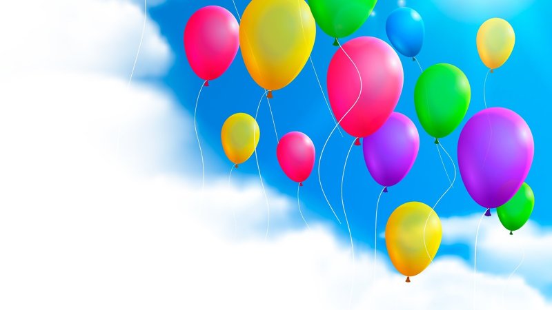 Воздушные шары фон