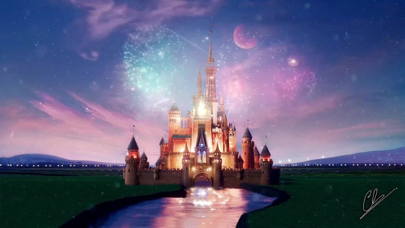 Уолт Дисней замок пластилин