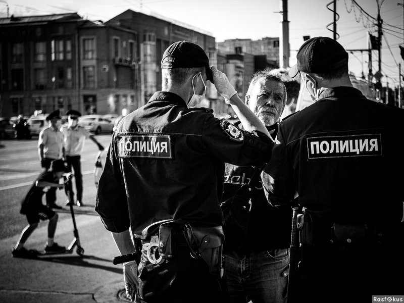 Милицейский черно белый