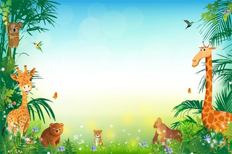 Рамка с животными для детей