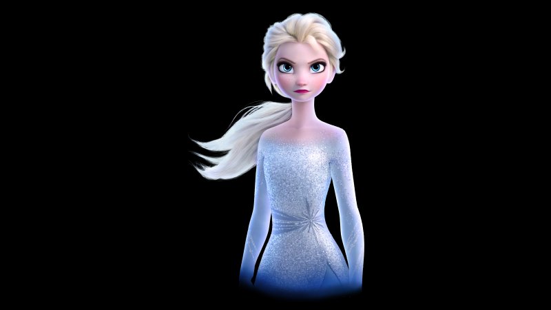 Elsa Frozen 2 в белом платье