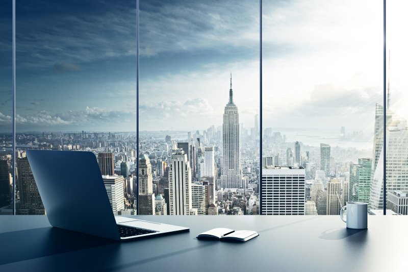 Вид из окна офиса