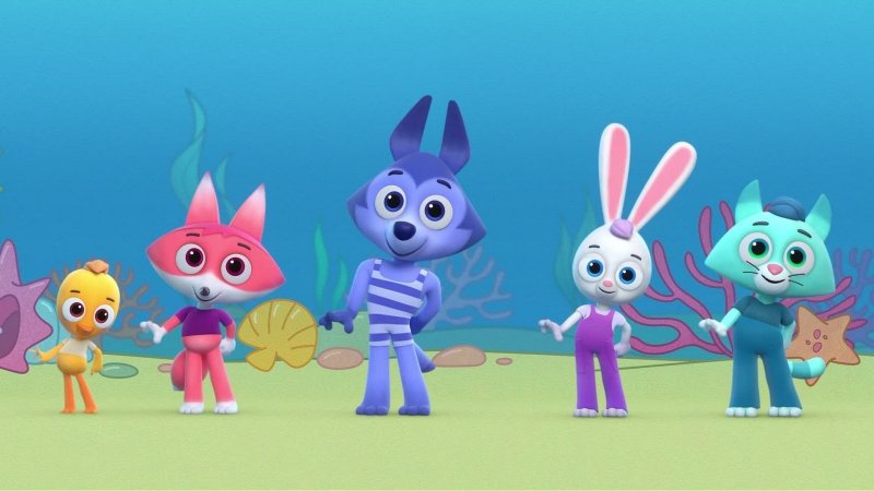 Герои мультика цветняшки