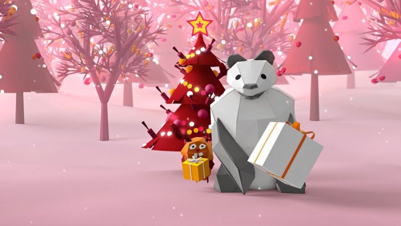 Канал Карусель зима 2016 красный