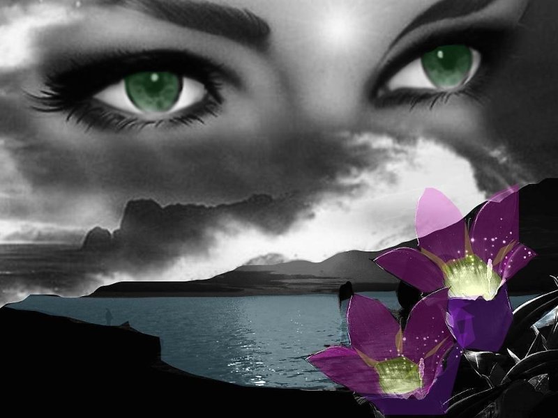 Грустные женские глаза