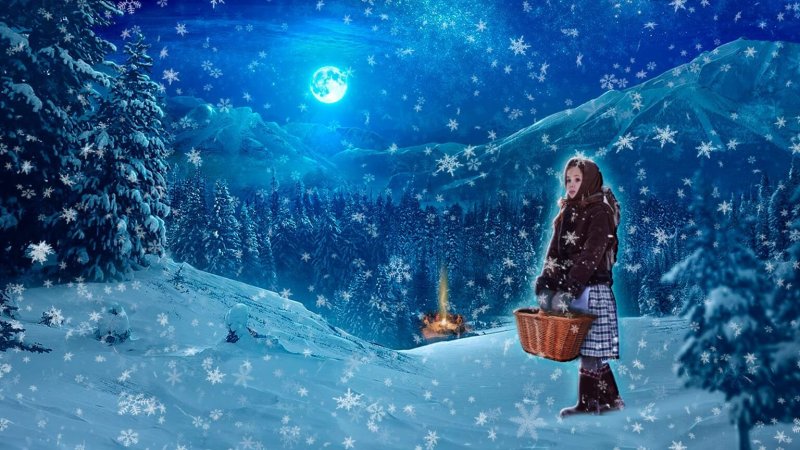 Иллюстрация к сказке двенадцать месяцев