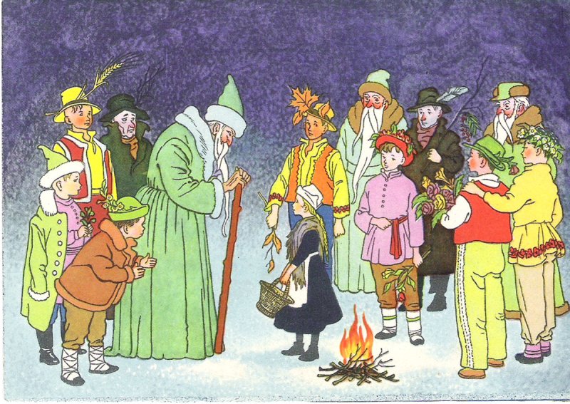 Маршак 12 месяцев иллюстрации