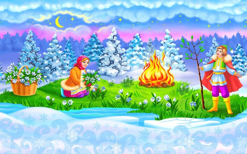 12 Месяцев иллюстрации