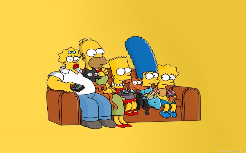 Фото на рабочий стол симпсоны