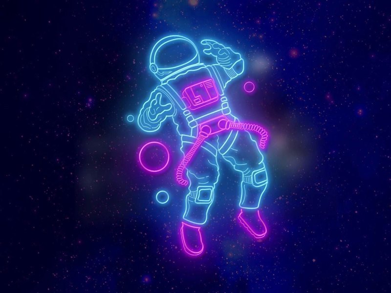 Неоновый космонавт