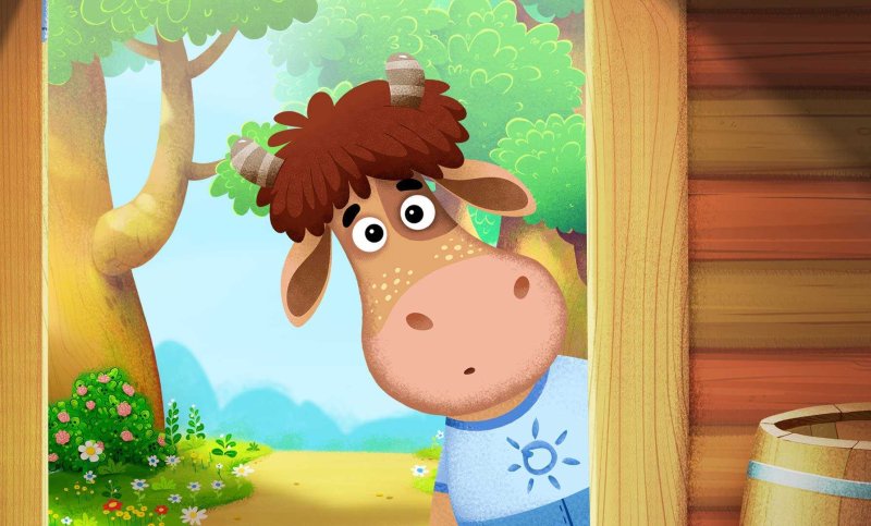 Бычок Борька,Буренка Даша