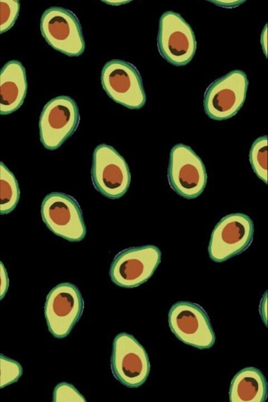 Ааокадо на чёрном фоне