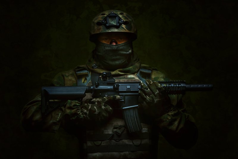 Русский солдат арт