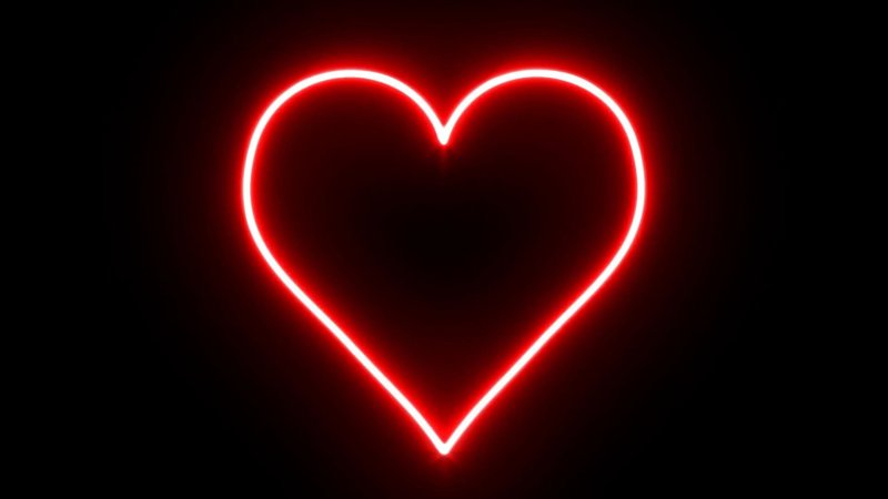 Неоновые сердечки