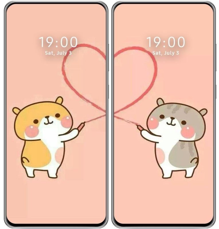 Парные обои для подруг