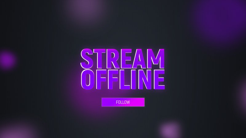 Офлайн баннер для Твича