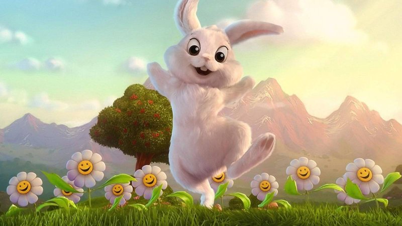 Счастливый зайчик