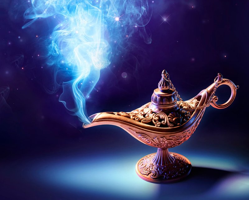 Волшебная лампа Алладина Джин