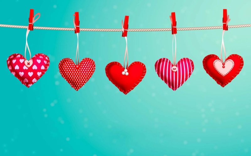 Сердечки на 14 февраля
