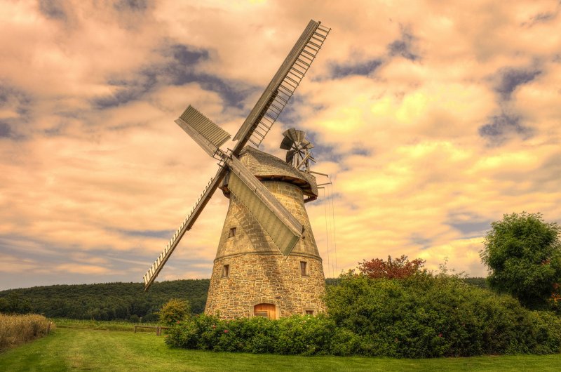 "Ветряная мельница в Кнокке". Камиль Писарро